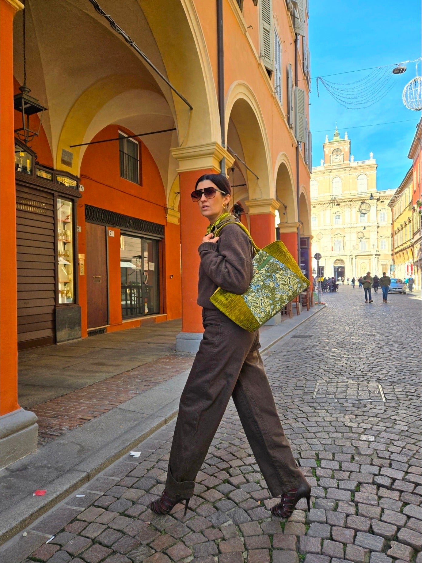 Katherine verde pistacchio shopper