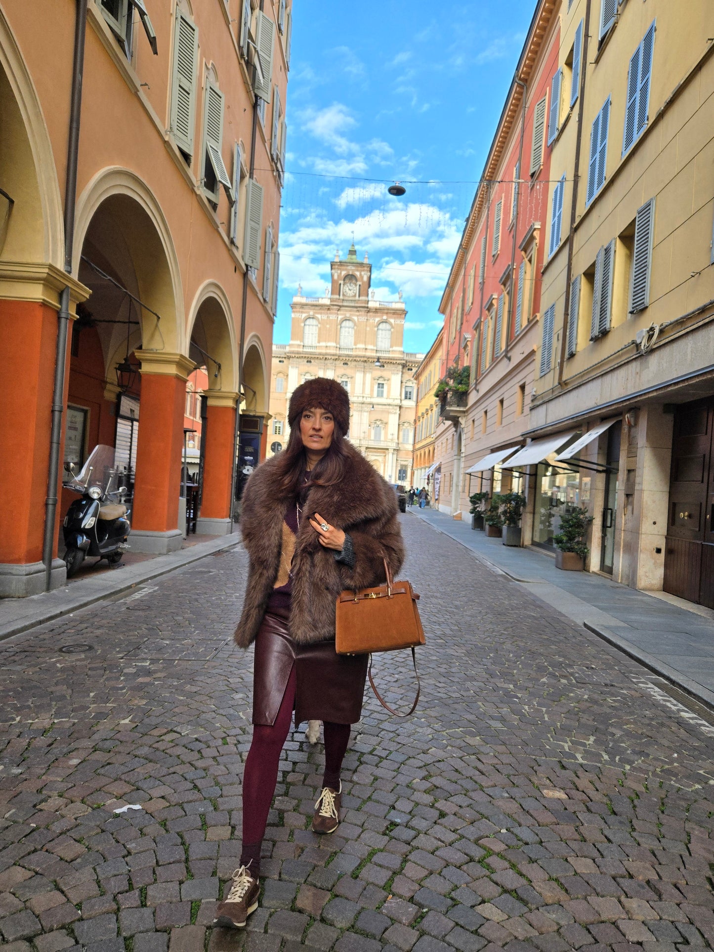 JACQUELINE MINI MARRONE CAMOSCIO