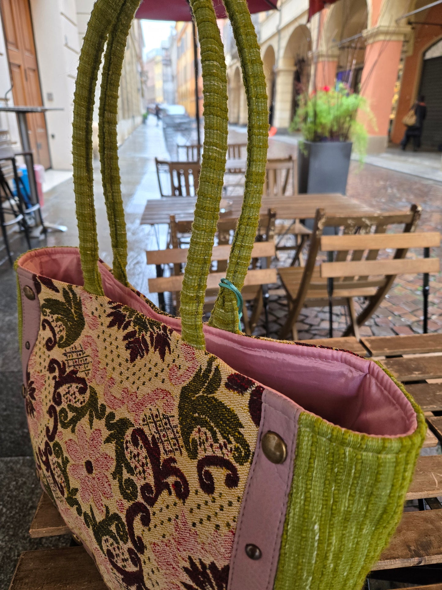 LOVE ROSA-VERDE SHOPPER