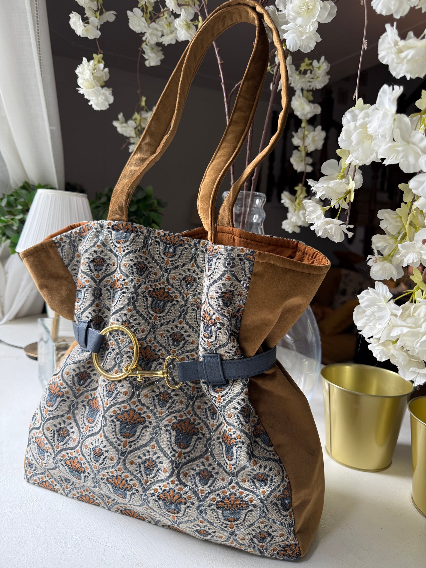ADELAIDE GRIGIA SHOPPER