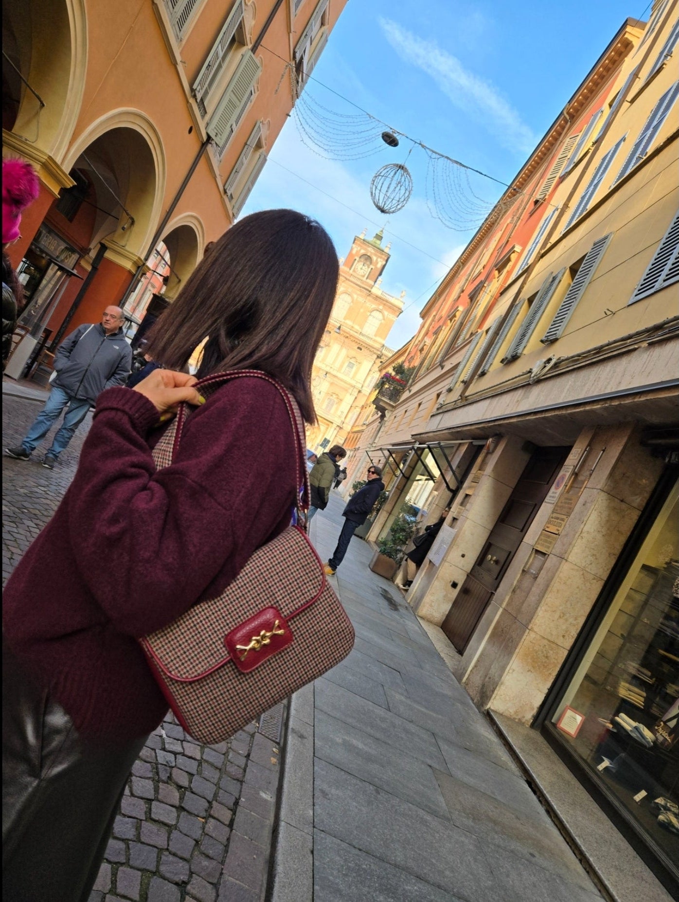 Crossbody  ROSSO AMARANTO a spalla/tracolla