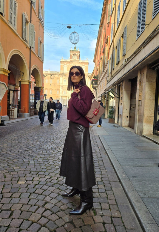 Crossbody  ROSSO AMARANTO a spalla/tracolla
