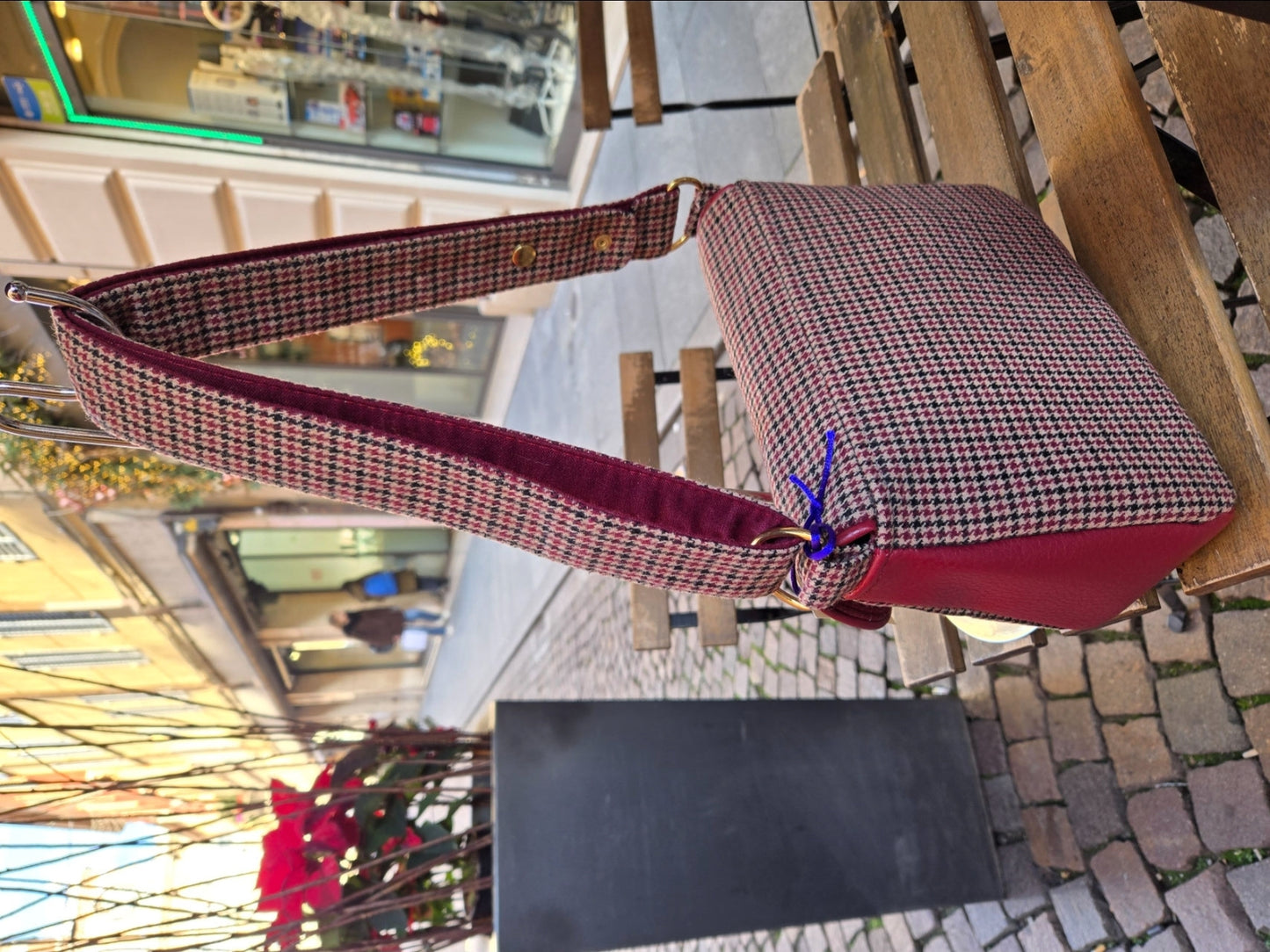 Crossbody  ROSSO AMARANTO a spalla/tracolla