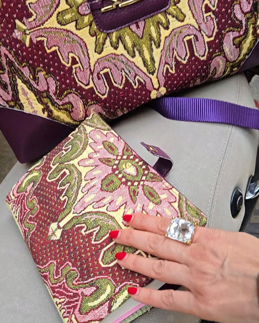 BELLA AGENDA melanzana  - AGENDA CON PORTA AGENDA