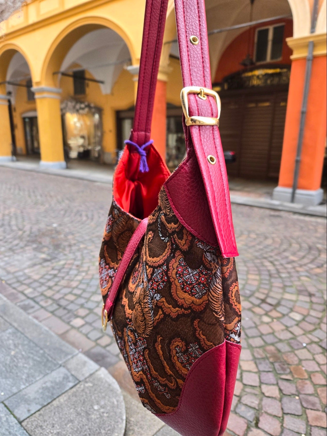 Luna bag rosso-arancio