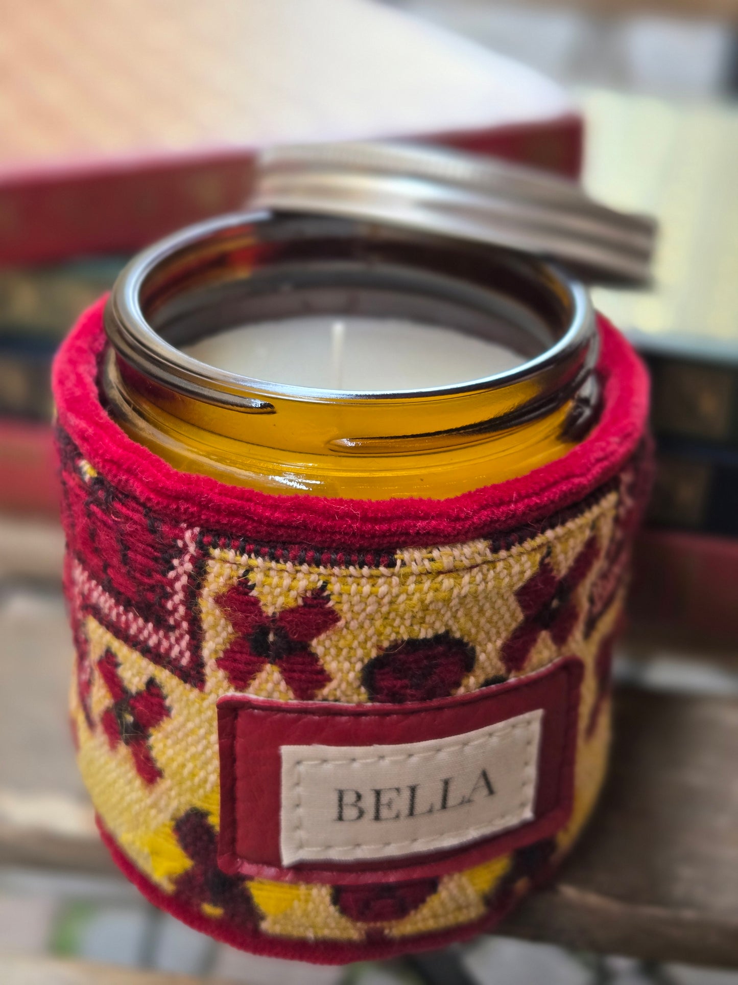 Candela Bella home dècor Rossa-gialla