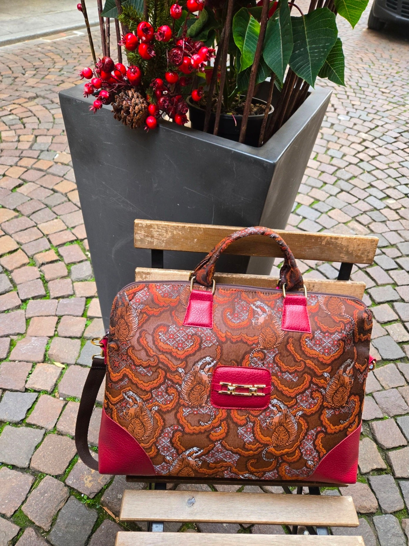Bella Business bag Arancio-Marrone