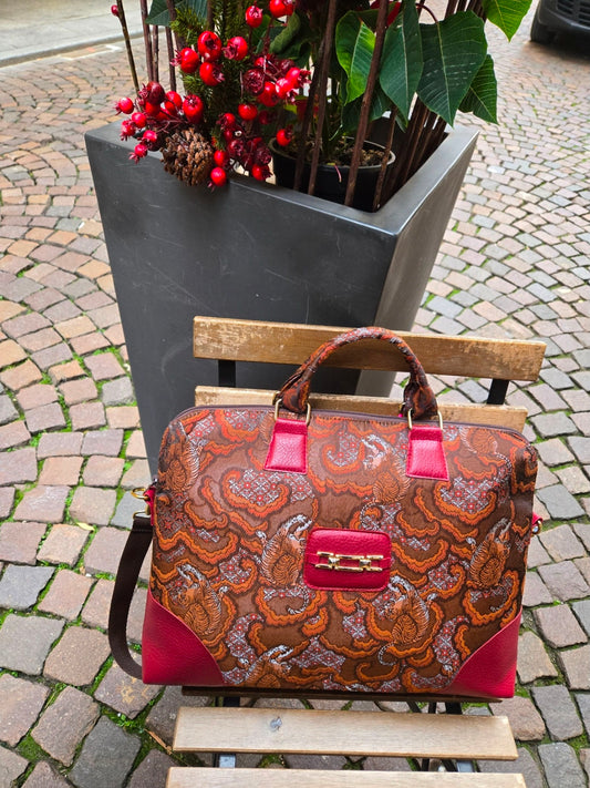 Bella Business bag Arancio-Marrone