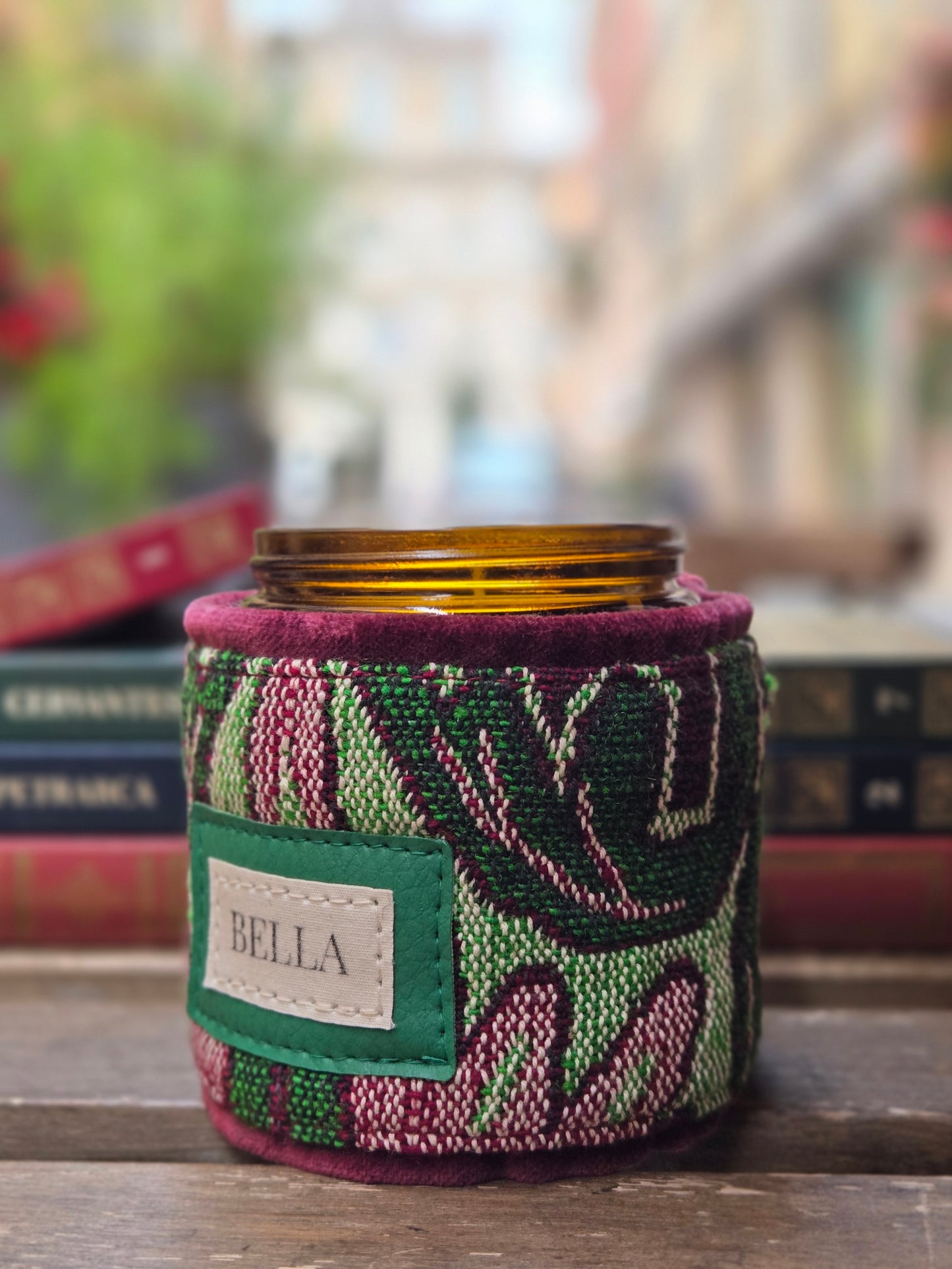 Candela Bella home décor Verde-Bordeaux