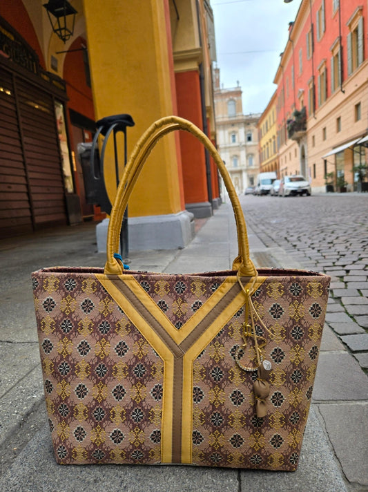 Vittoria giallo burro shopper