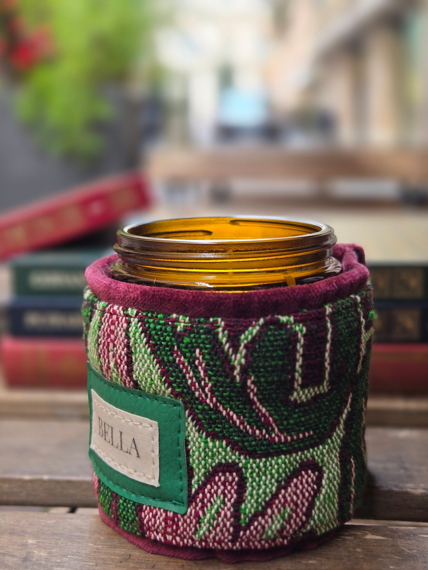 Candela Bella home décor Verde-Bordeaux