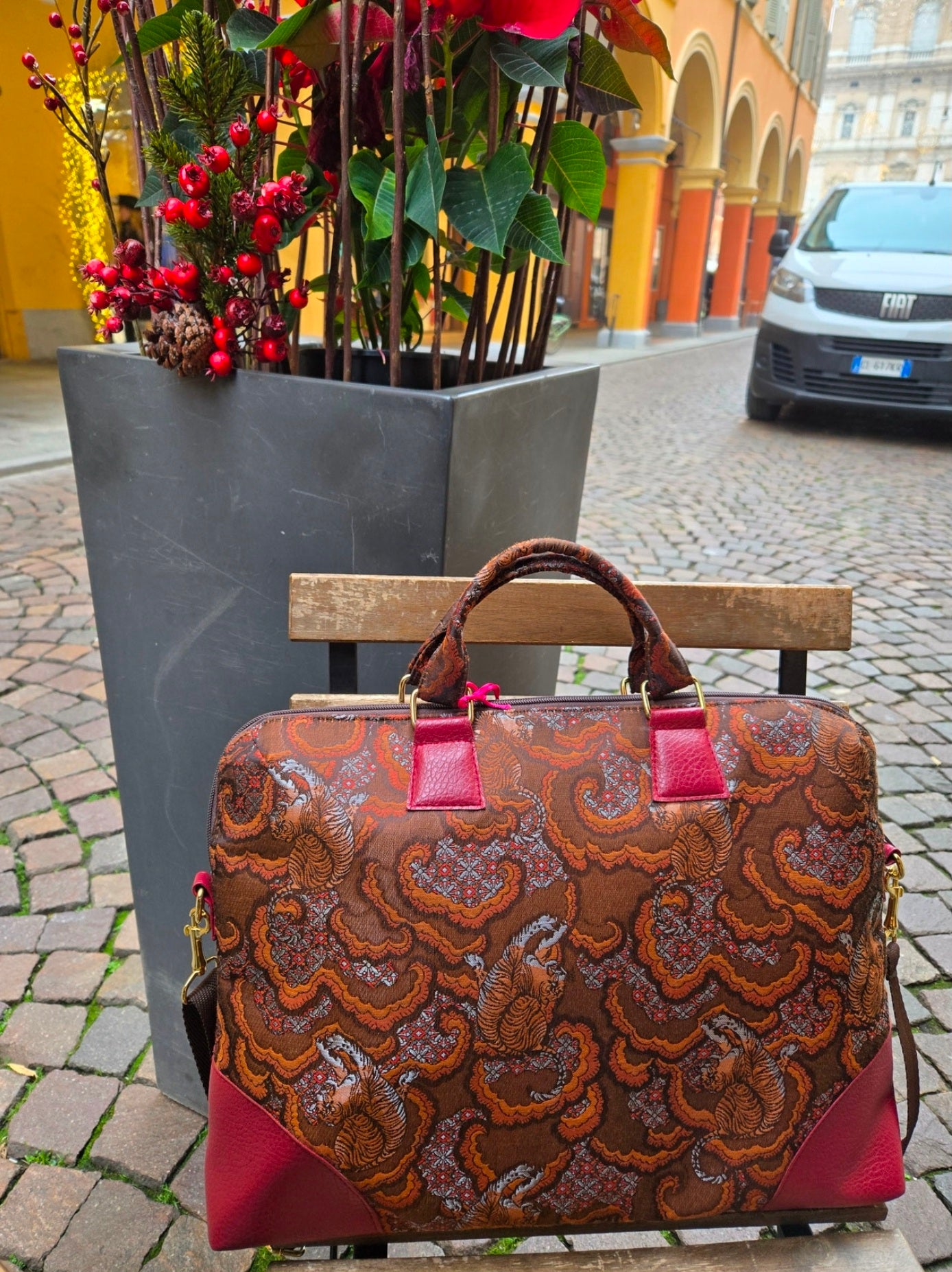 Bella Business bag Arancio-Marrone