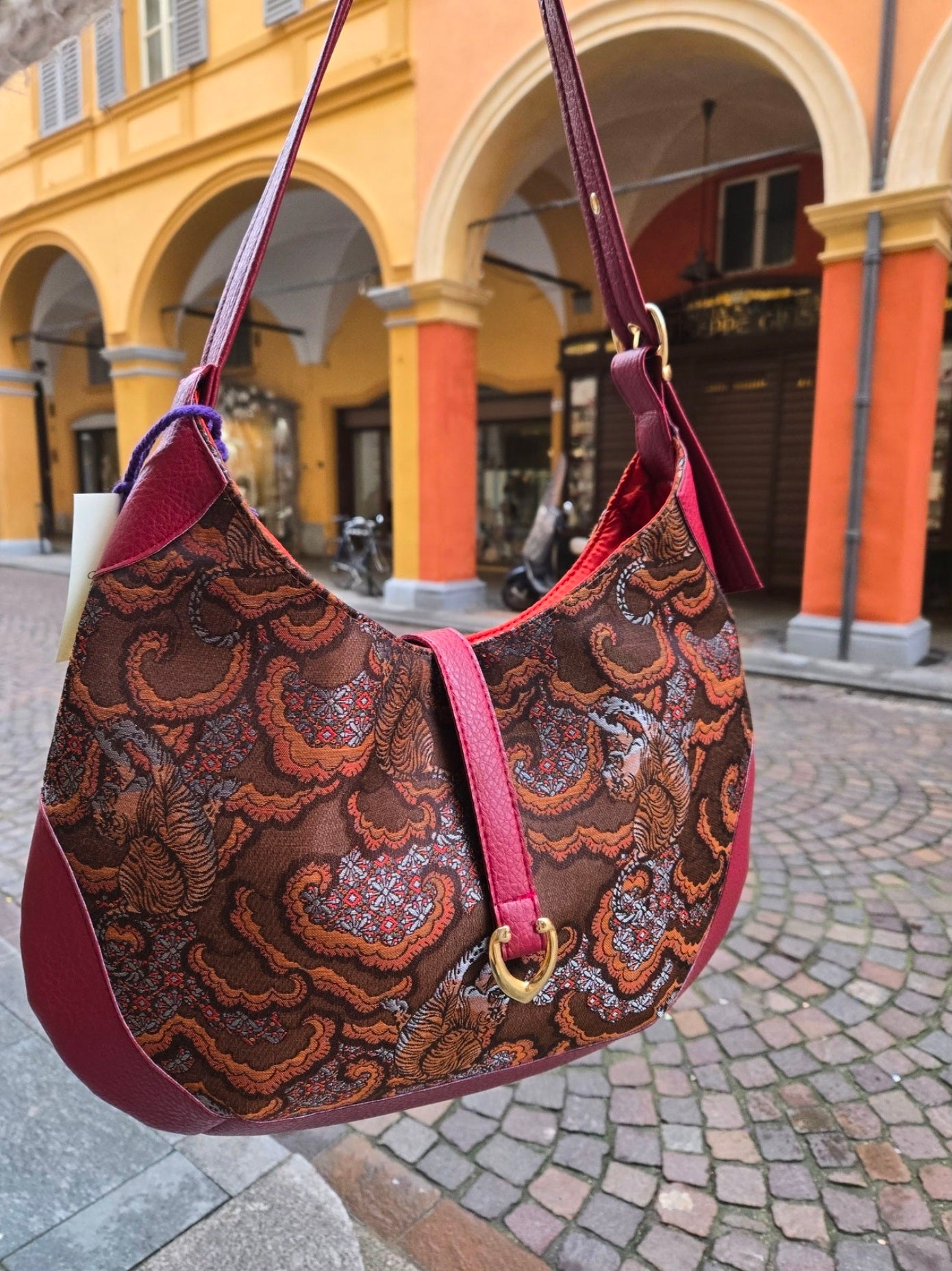 Luna bag rosso-arancio